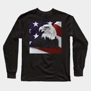 American Bald Eagle Long Sleeve T-Shirt